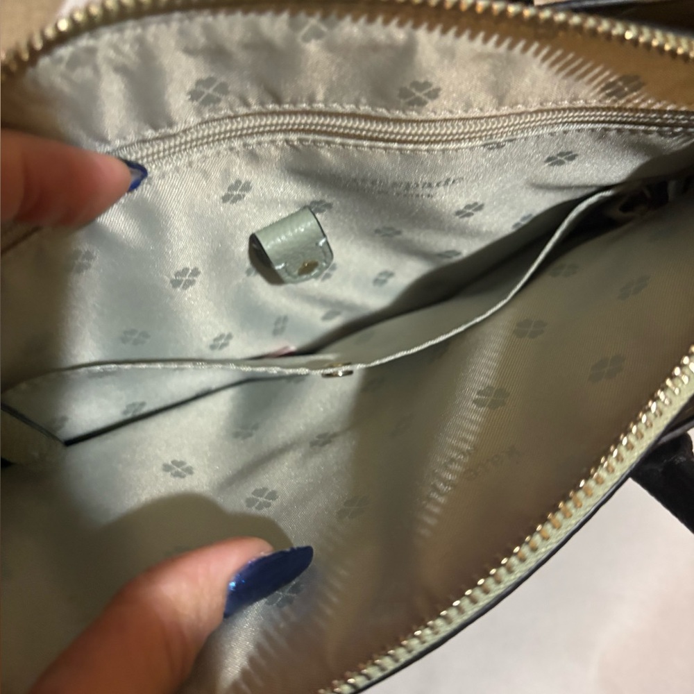 Kate Spade Two-Tone Green and Black Tote - Picture 8 of 15